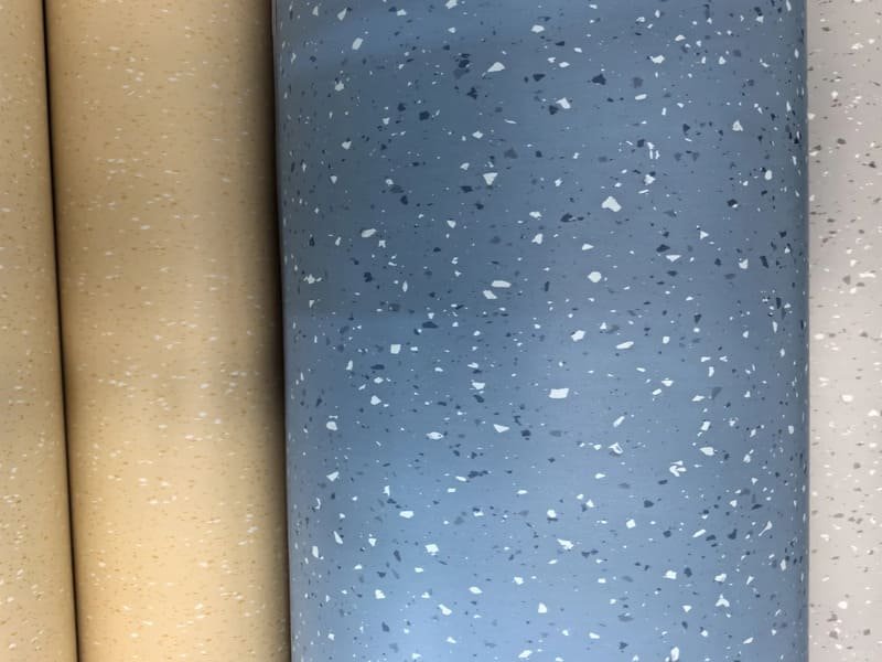 homogeneous vinyl sheet vs conductive vinyl sheet flooring comparison